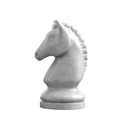 White plaid horse set piece