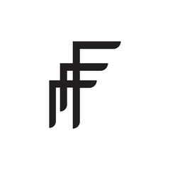 letter f logo template that is unique and simple