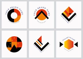 Modern Geometric Brand Logos Collection - Versatile Corporate Identity Designs