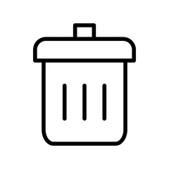 Delete icon with line style