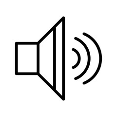 Sound icon with line style