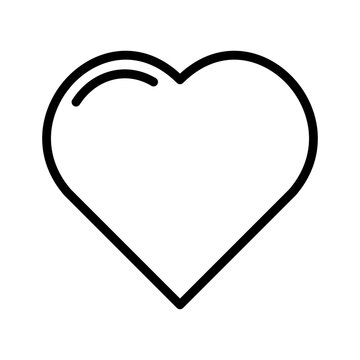 Haert icon with line style