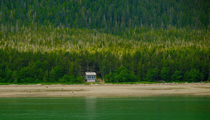 Cabin on the Coast of the Inside Passage near Juneay