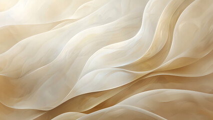 Obraz premium Soft Flowing Abstract Layers in Neutral Tones
