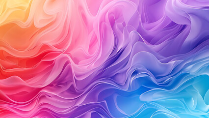 Fototapeta premium Colorful Swirling Abstract Gradient in Fluid Form