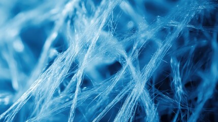Obraz premium Close-up of nanomaterial fibers, illustrating their strength and potential for use in advanced textiles