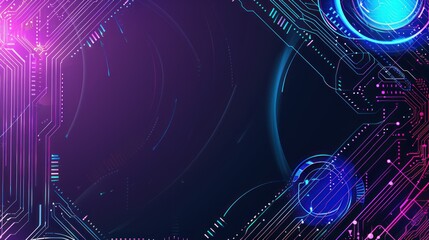 Obraz premium Abstract Digital Circuitry Background