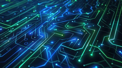 Obraz premium Abstract Digital Circuitry Pattern