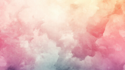 Soft and colorful abstract watercolor texture with gentle gradients of pink, orange, and yellow, perfect for artistic backgrounds, designs, and creative projects with copy space.
