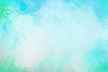 Blue and green watercolor background