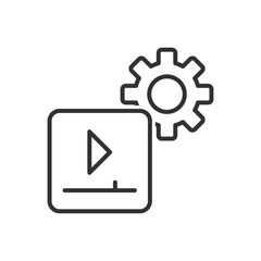 Video Setting Icon Sign Symbol