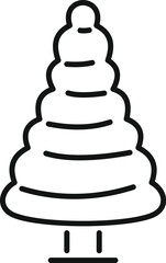 Toy pyramid bouncing on the floor, perfect for illustrating childhood and fun