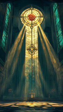 Rose Cross Sunlit Sanctuary Rosicrucianism Religion Spiritual Symbol