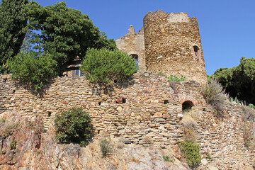 Château des Seigneurs de Fos at Bormes les Mimosas in the Var department Provence-Alpes-Côte d'Azur France