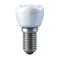 Dental Implants Surgery Concept 3D Rendering Transparent  File Generative AI