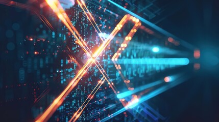 Fototapeta premium Abstract Digital Network Connection