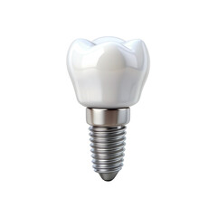 Dental Implants Surgery Concept 3D Rendering Transparent  File Generative AI