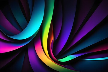 A colorful, abstract image with a rainbow of colors