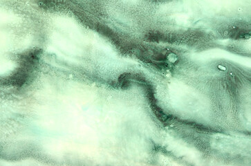 abstract art background of green dry stains