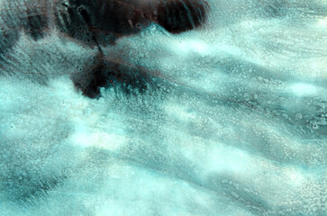 abstract art background of streaks in cool blue tones