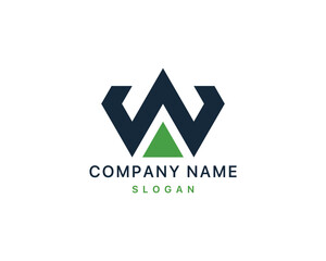 W letter logo design vector