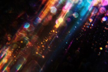 Dusty Glitter Rainbow Bokeh Overlays - High-Resolution Overlays with Soft Pastel Gradient and Sparkling Bokeh Effects for Magical and Dreamy Visuals in Creative Projects