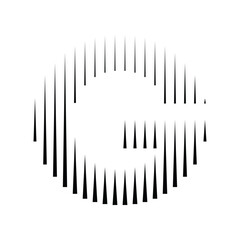 Letter G Logo with Abstract Line Pattern