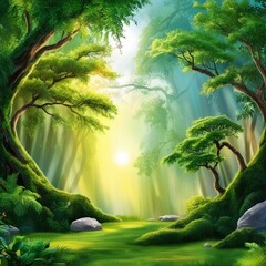 tropical forest in the jungle