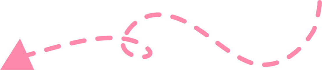 Dotted arrow Illustration. Call out title.