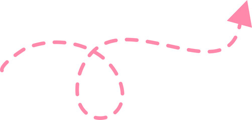 Dotted arrow Illustration. Call out title.