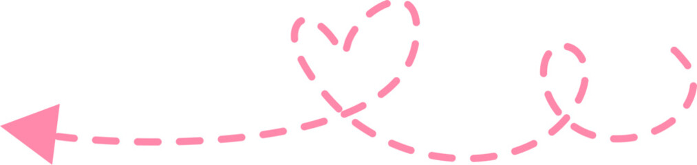 Dotted arrow Illustration. Call out title.