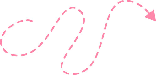 Dotted arrow Illustration. Call out title.