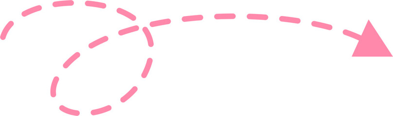 Dotted arrow Illustration. Call out title.