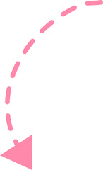 Dotted arrow Illustration. Call out title.