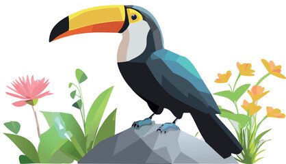 minimalist toucan