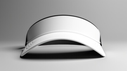 White and Black Visor Hat Mockup.