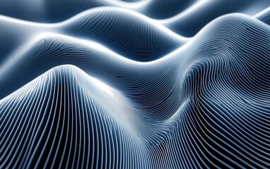 Abstract Background With Dynamic Lines and Undulating Waves