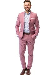 Fototapeta premium Success business manager in white background