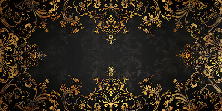Luxury Golden 3D Ceiling Design
