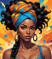 Fototapeta premium Colorful Black Women