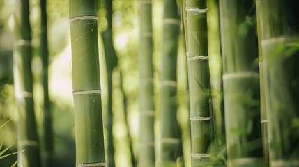 Obraz premium A Tranquil Grove of Bamboo