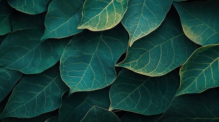 Obraz premium Green Leaves Texture Background.