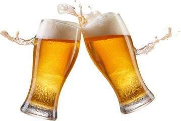 glass of beer isolated