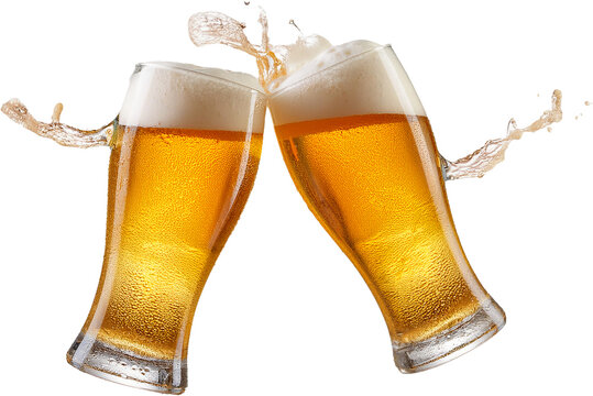 glass of beer isolated