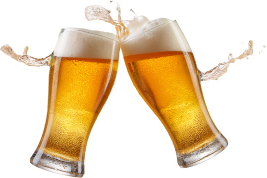 glass of beer isolated