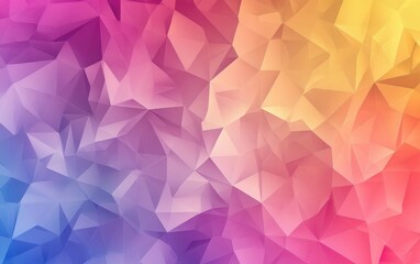 Fototapeta premium Vibrant Abstract Polygonal Gradient Background Design