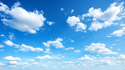 light blue sky with delicate cirrostratus clouds, symbolizing tranquility, clarity, and the infinite possibilities of the open sky. The scene evokes calmness and serenity