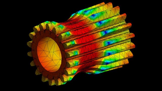 Mechanic simulation engineering - Stress and breakpoint analysis of gear box under force and moment conditions