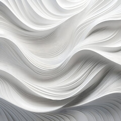 Obraz premium an elegant white wave pattern background with a modern abstract design, emphasizing a stylish and sophisticated visual texture.
