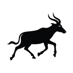 Goat To Run Vector Silhouette illustrator